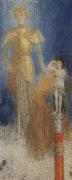 Victoria Like Flames her Long Red Tresses Licked Fernand Khnopff
